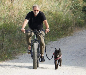 Velo mit Hund